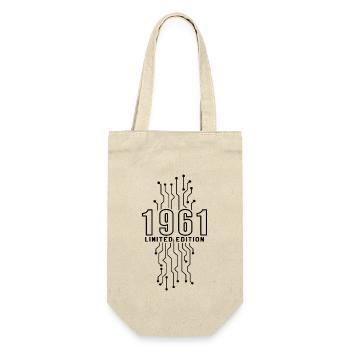 Birthday 1961 Gaming Limited Edition Gamer - Gift Bag for Bottles - nature - Front