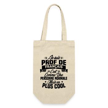 I am a French teacher - Gift Bag for Bottles - nature - Front