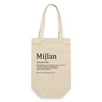 Erzgebirge Milan - Geschenkbeutel für Flaschen - Natur - Vorne