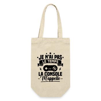 La console m'appelle - cadeau humour geek - Sac à bouteille - nature - Devant