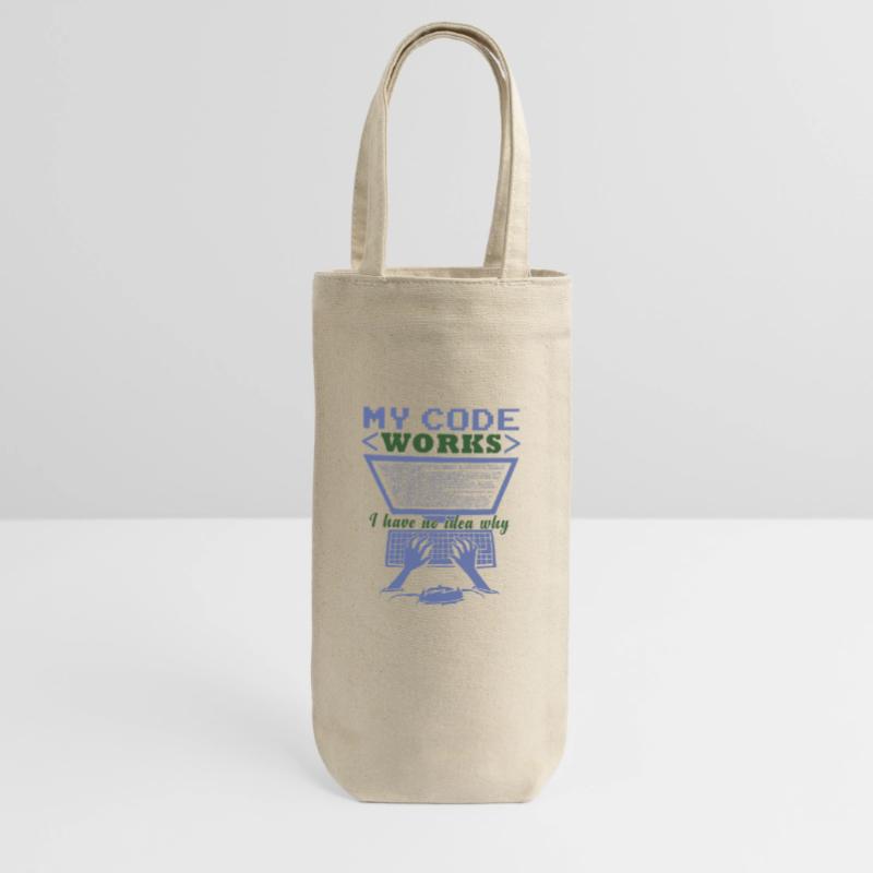 Funny Code Joke Coding Gift Bag for Bottles
