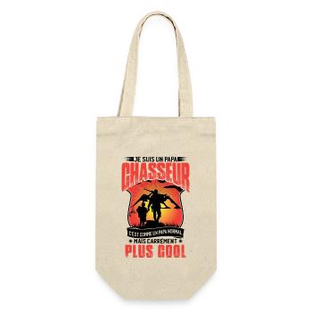 Je Suis Un Papa Chasseur - Sac à bouteille - nature - Devant