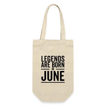 Legends Are Born in June - Gift Bag for Bottles - nature - Front