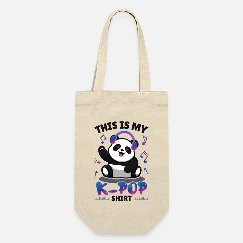 Panda K-Pop - Sac à bouteille - nature