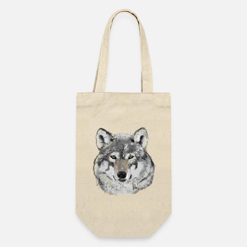 Wolf - Gift Bag for Bottles - nature