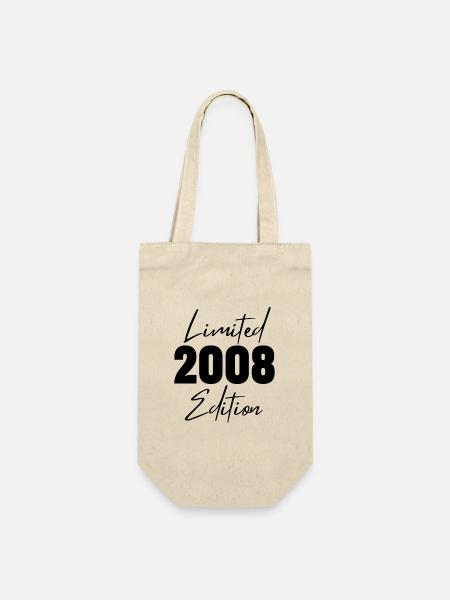 2008 Limited Edition - Geschenkbeutel für Flaschen - Natur