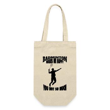 Badminton badminton fan badminton team badminton - Gift Bag for Bottles - nature - Front