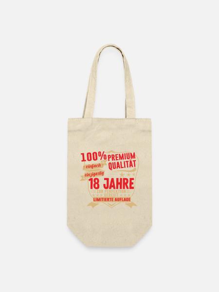 18. Geburtstag 2005 Geschenk Geschenkidee T-Shirt - Geschenkbeutel für Flaschen - Natur