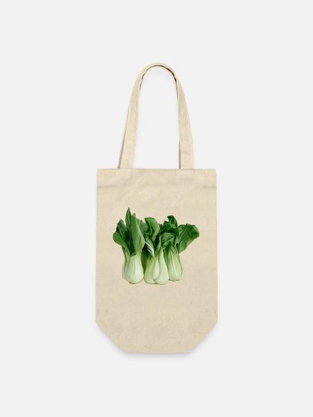 Pak Choi, Chinakohl,Gemüse - Geschenkbeutel für Flaschen - Natur
