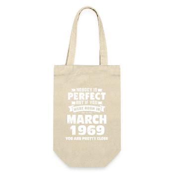 54e anniversaire Mars Né en 1969 Idée cadeau - Sac à bouteille - nature - Devant