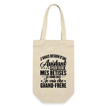 Je vais être grand frère, Futur grand frère - Sac à bouteille - nature - Devant