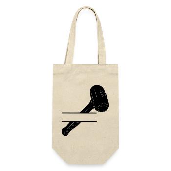Monogramme marteau pour démolition - Sac à bouteille - nature - Devant