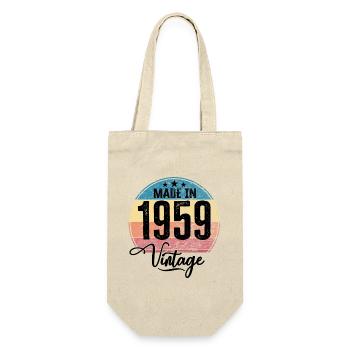 Millésime Fabriqué en 1959 Année de naissance 1959 Anniversaire - Sac à bouteille - nature - Devant