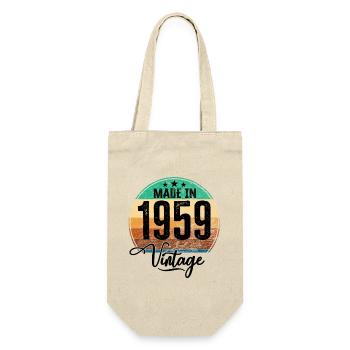Millésime Fabriqué en 1959 Année de naissance 1959 Anniversaire - Sac à bouteille - nature - Devant
