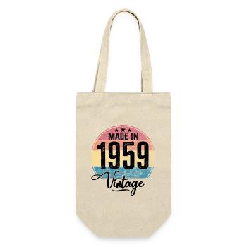Millésime Fabriqué en 1959 Année de naissance 1959 Anniversaire - Sac à bouteille - nature - Devant