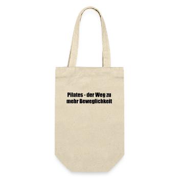 Pilates - Pilates - der Weg zu mehr Beweglichkeit - Geschenkbeutel für Flaschen - Natur - Vorne