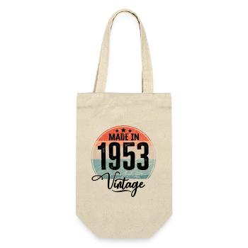 Millésime fabriqué en 1953 Année de naissance 1953 Anniversaire - Sac à bouteille - nature - Devant