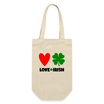 Accessoires de la Saint-Patrick Irlande Shamrock Décoration - Sac à bouteille - nature - Devant
