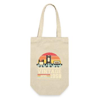 65e anniversaire Avril Né en 1958 Idée cadeau - Sac à bouteille - nature - Devant