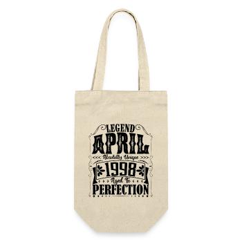 April 1998. Anniversary April 1998. Gift 1998. - Gift Bag for Bottles - nature - Front
