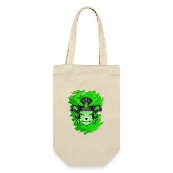 Kitsun Vaporwave Japanese Kami Vaporwave Kitsune - Gift Bag for Bottles - nature - Front