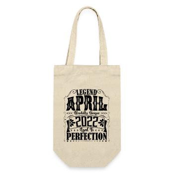 April 2022. Birthday April 2022. Gift 2022. - Gift Bag for Bottles - nature - Front
