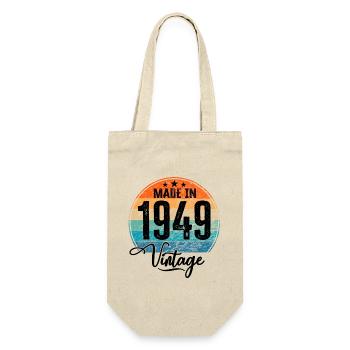 Vintage Made in 1949 Year of birth 1949 Birthday - Gift Bag for Bottles - nature - Front