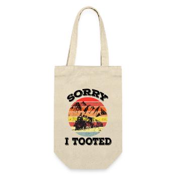 Sorry I Tooted - Rétro - Sac à bouteille - nature - Devant