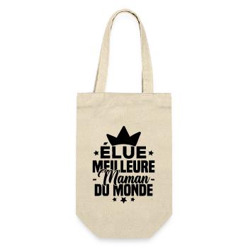 Élue meilleure maman du monde - Sac à bouteille - nature - Devant