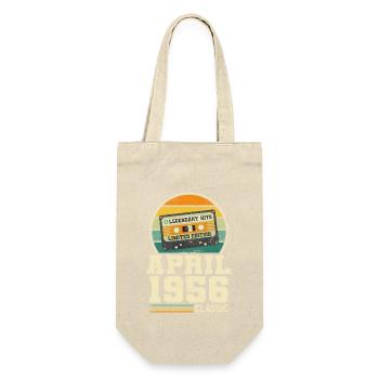 67e anniversaire Avril Né en 1956 Idée cadeau - Sac à bouteille - nature - Devant
