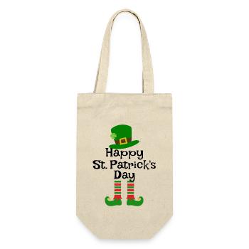 Accessoires de la Saint-Patrick Irlande Shamrock Décoration - Sac à bouteille - nature - Devant