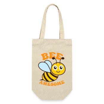 Bee Awesome - Gift Bag for Bottles - nature - Front
