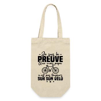 Preuve que papa n'est pas toujours sur son vélo - Sac à bouteille - nature - Devant