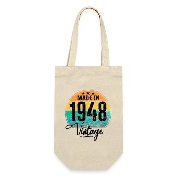 Millésime fabriqué en 1948 Année de naissance 1948 Anniversaire - Sac à bouteille - nature - Devant
