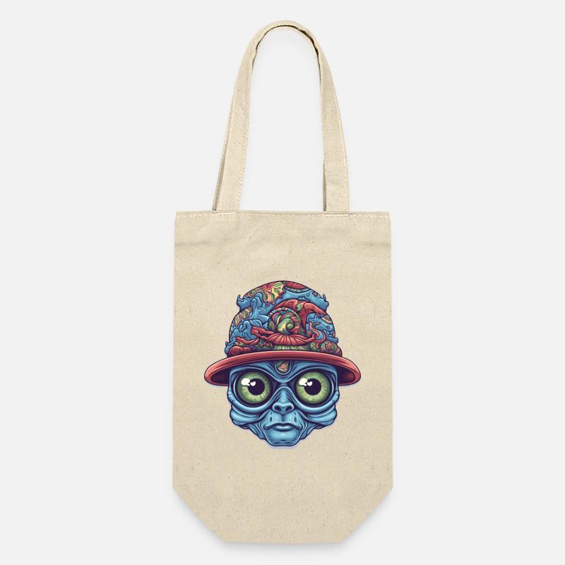Psychedelic Alien - Gift Bag for Bottles - nature