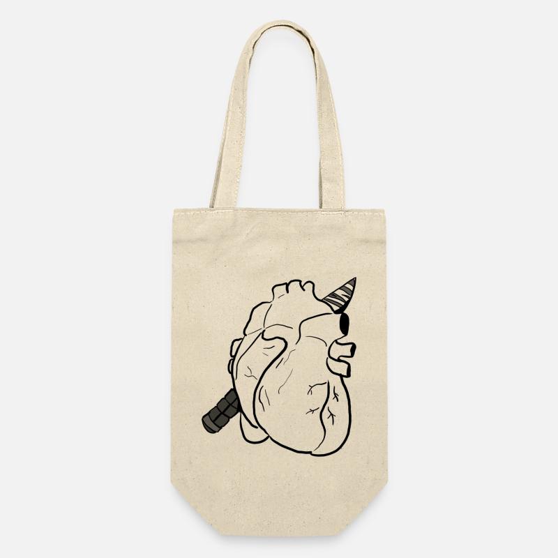 Cœur - Sac à bouteille - nature