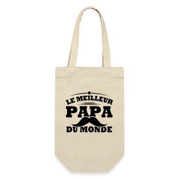 Le meilleur papa du monde personnalisés - Sac à bouteille - nature - Devant
