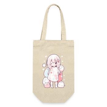 Anime Schlafanzug Kawaii Motiv Pyjama für Otakus - Geschenkbeutel für Flaschen - Natur - Vorne