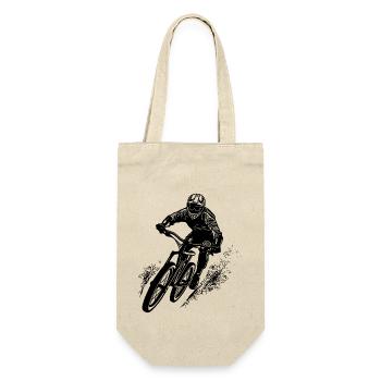 Vététistes avec vélo et casque - Sac à bouteille - nature - Devant