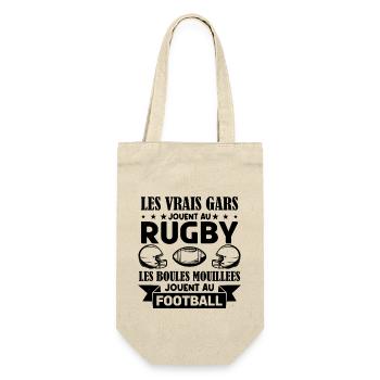 Cadeau rugbyman, cadeau Fan de rugby.Rugby. - Sac à bouteille - nature - Devant