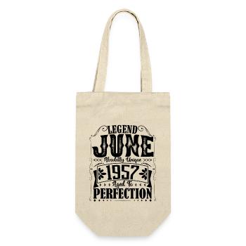 June 1957. Birthday June 1957 Gift June 1957 - Gift Bag for Bottles - nature - Front