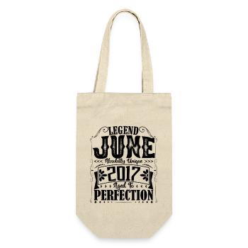 June 2017. Birthday June 2017 Gift June 2017 - Gift Bag for Bottles - nature - Front