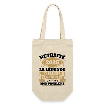 Humour Cadeau Retraité 2025, Retraité En 2025 - Sac à bouteille - nature - Devant