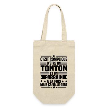Tonton et Parrain - Sac à bouteille - nature - Devant