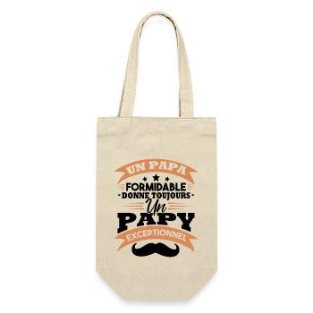 Papa formidable donne toujours papy exceptionnel - Sac à bouteille - nature - Devant