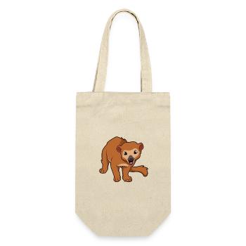 Kawaii Wickelbär - Gift Bag for Bottles - nature - Front