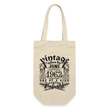 Birthday 1962 June 1962! born June 1962 - Gift Bag for Bottles - nature - Front