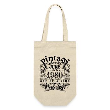 Birthday 1980 June 1980! born June 1980 - Gift Bag for Bottles - nature - Front