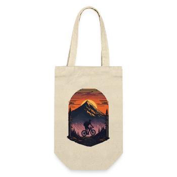 Retro bike in the mountains - Gift Bag for Bottles - nature - Front