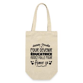 Assez douée pour devenir éducatrice assez folle - Sac à bouteille - nature - Devant